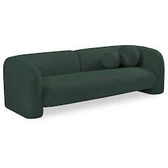 Emory Green Boucle Fabric Sofa