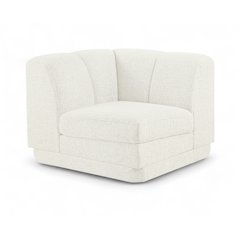 Modari Cream Fabric Upholstered Corner Chair