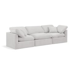 Indulge Cream Velvet Modular Sofa