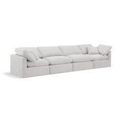 Indulge Cream Velvet Modular Sofa