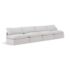 Indulge Cream Velvet Modular Sofa