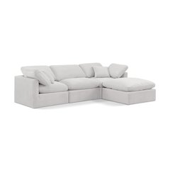 Indulge Cream Velvet Modular Sectional