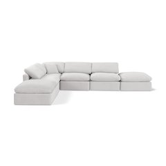 Indulge Cream Velvet Modular Sectional