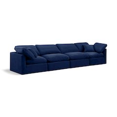 Indulge Navy Velvet Modular Sofa