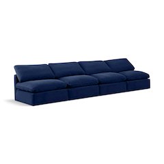 Indulge Navy Velvet Modular Sofa