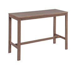 Acacia Wood Outdoor Rectangle Bar Table For Patio Entertaining