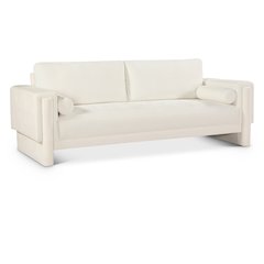 Madeline Cream Chenille Fabric Sofa