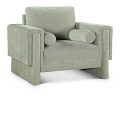 Madeline Mint Chenille Fabric Chair