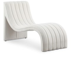 Orian Cream Teddy Fabric Chaise