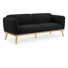 Nolita Black Boucle Fabric Sofa