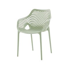 Contemporary Mint Outdoor Dining Chairs Set Of 4 With Uv-Resistant Finish