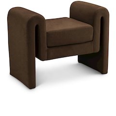 Sloan Brown Velvet Bench