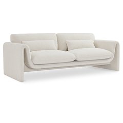 Stylus Cream Boucle Fabric Sofa