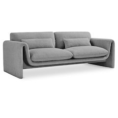 Stylus Grey Boucle Fabric Sofa