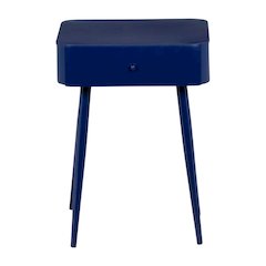 Navy Night Stand with Contemporary Style and Modern Finish