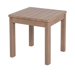 Acacia Wood Outdoor Patio End Table with Contemporary Style
