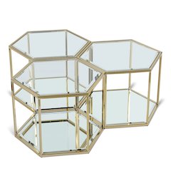 Sei Brushed Gold Coffee Table