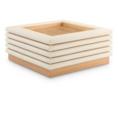 Rory Cream Vegan Leather Coffee Table