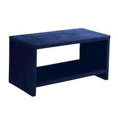 Navy Velvet Night Stand with Contemporary Style and Cozy Feel