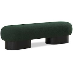 Robertson Green Boucle Fabric Bench