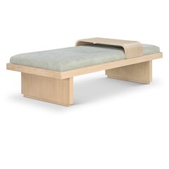 Arlington Mint Green Chenille Fabric Bench