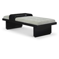 Arlington Mint Green Chenille Fabric Bench