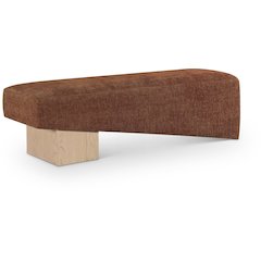 Alora Cognac Fabric Bench