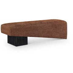 Alora Cognac Fabric Bench