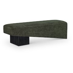 Alora Green Fabric Bench