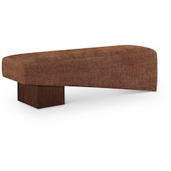 Alora Cognac Fabric Bench