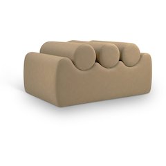 Rumble Tan Vegan Leather Bench