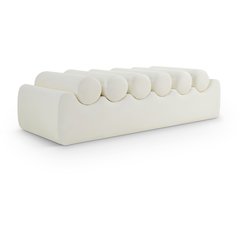 Rumble Cream Vegan Leather Bench