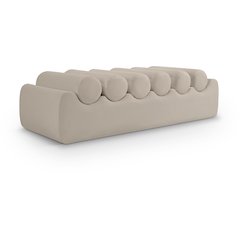 Rumble Taupe Vegan Leather Bench