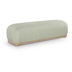 Calum Mint Chenille Fabric Bench