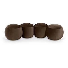Apollo Brown Velvet Bench