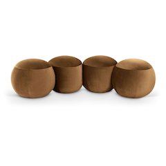 Apollo Saddle Velvet Bench