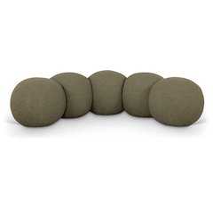 Apollo Olive Boucle Fabric Bench