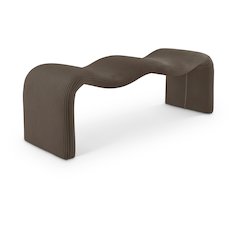 Willow Brown Corduroy Fabric Bench