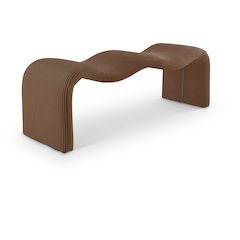 Willow Saddle Corduroy Fabric Bench