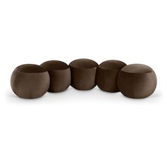 Apollo Brown Velvet Bench