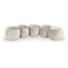 Apollo Cream Velvet Bench