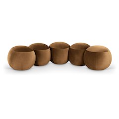 Apollo Saddle Velvet Bench