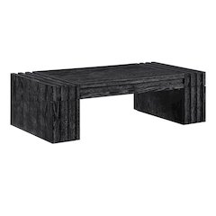 Stanton Black Oak Veneer And Solid Wood Coffee Table
