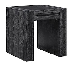 Stanton Black Oak Veneer And Solid Wood End Table