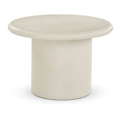 Emara Cream Concrete And Fiberglass Indoor / Outdoor Coffee Table