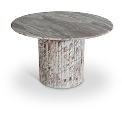 Genoa 48" Brown Marble Dining Table