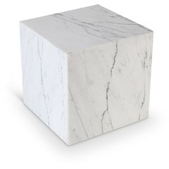 Bolzano White End Table