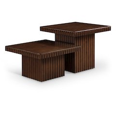 Spencer Brown Oak Veneer Coffee Table