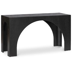 Arch Black Console Table