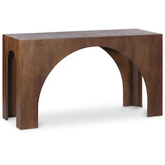 Arch Brown Console Table
